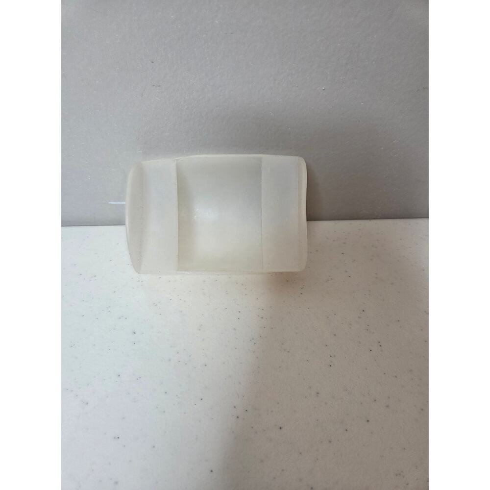 Lot Of 2 Vintage Tupperware #292 Clear Sheer Round Rocker Scoops 4" Flour Sugar
